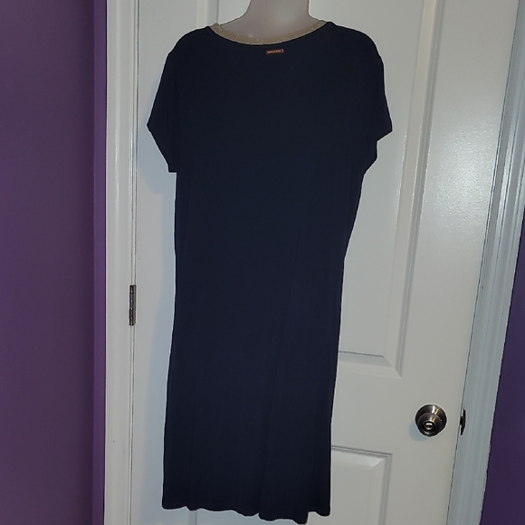 Michael Kors Navy Dress with Cream Accent Sz: XL - Picture 6 of 8